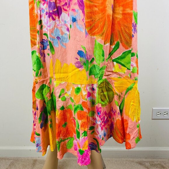 Jams World Beautifully Colored Summer Floral Vacation Women's S Maxi Dress * - Picture 5 of 14